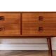 Chest of drawers, teak sideboard