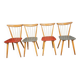 Set of 4 chairs with bars 1960
