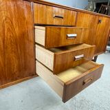 Vintage teak row