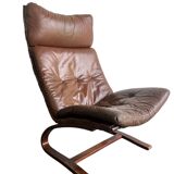 Rybo Rykken Vintage Leather Lounge Chair/Armchair/Single Seat