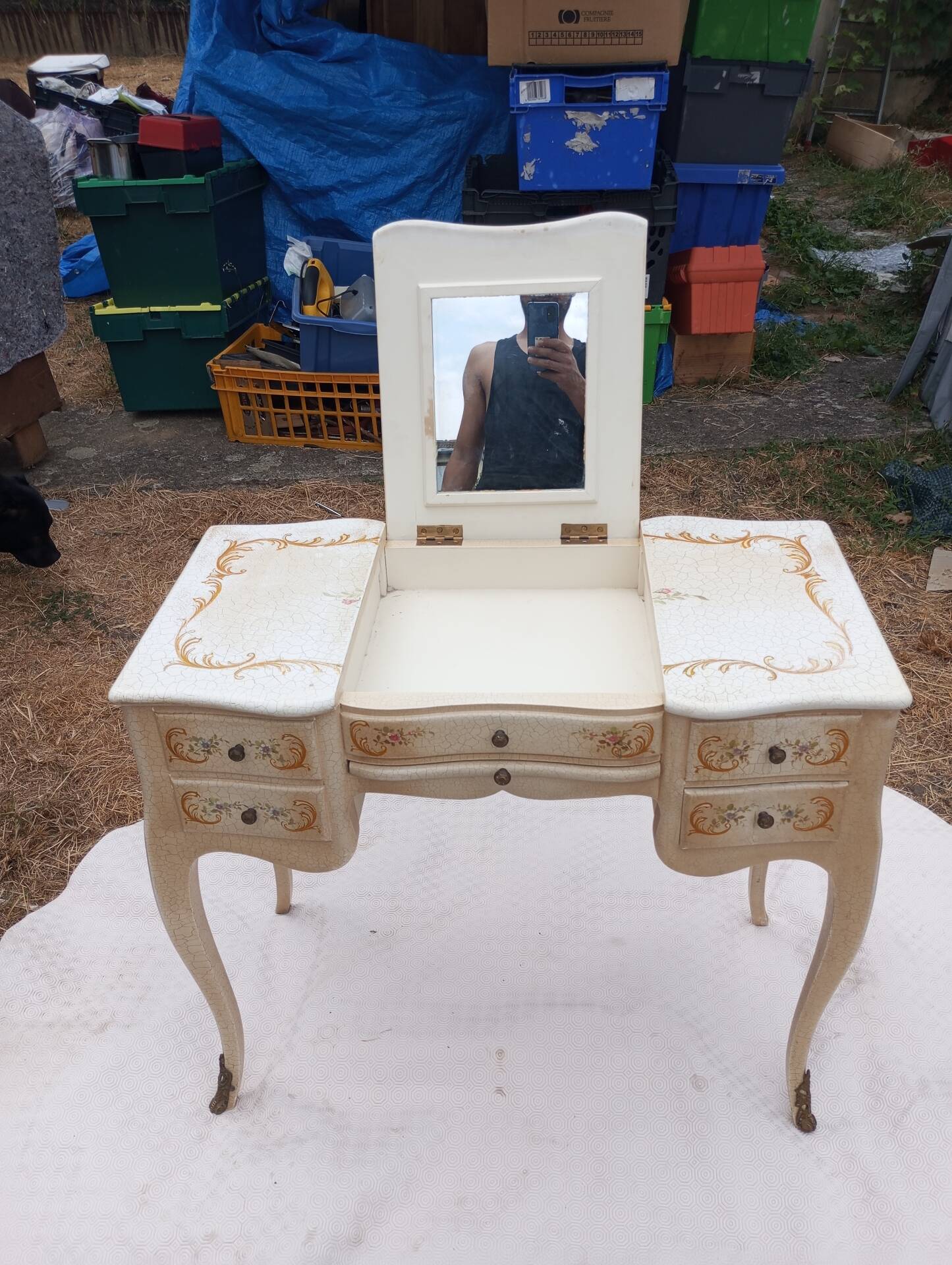 Coiffeuse style Louis XV