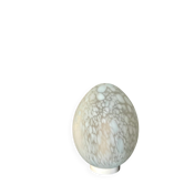 Ovoid glass lamp with speckles - 1970.