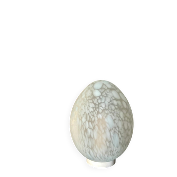 Ovoid glass lamp with speckles - 1970.