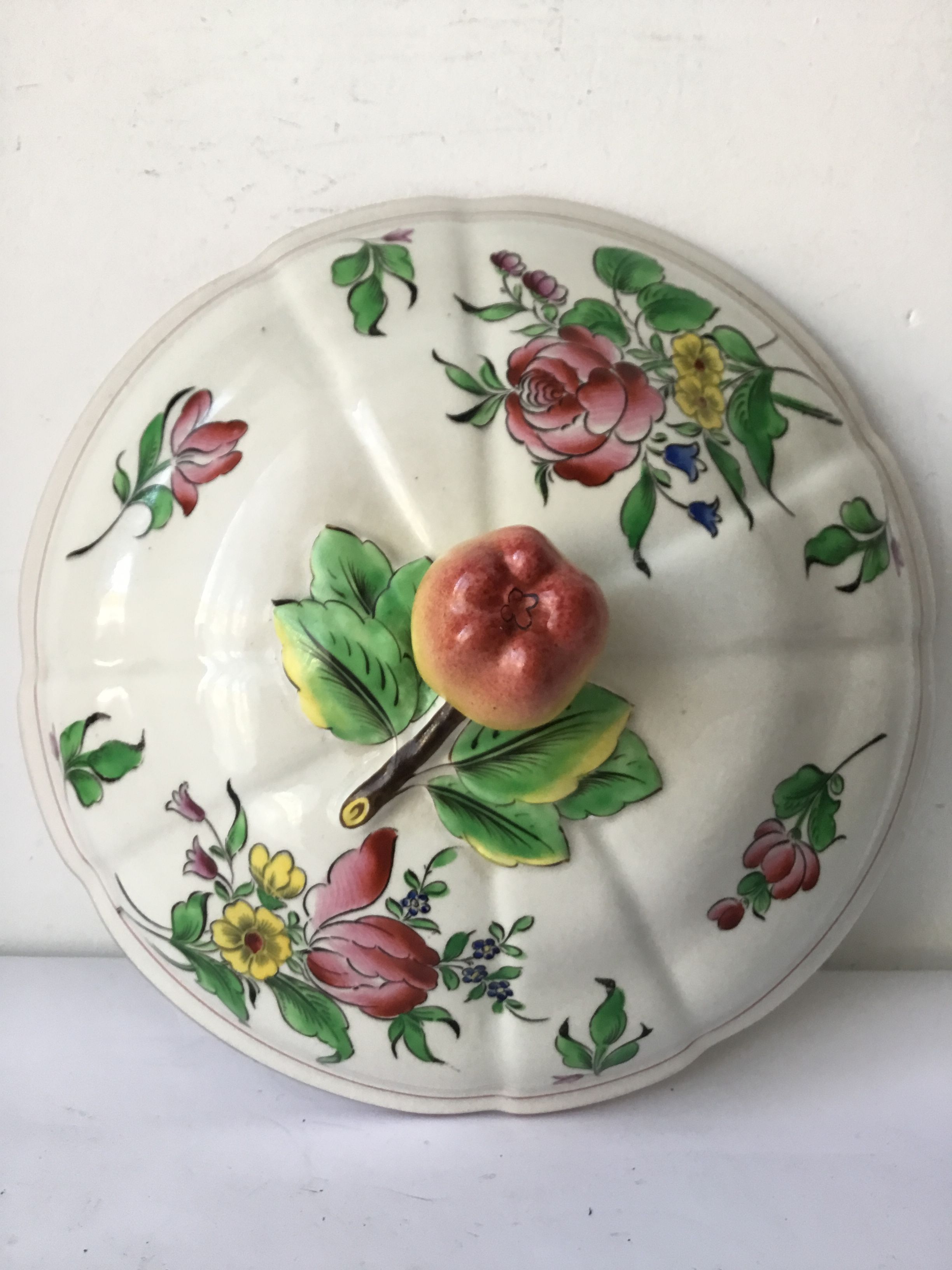 Dish and soup Lunéville old model Reverbere