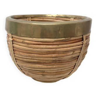 Brass bamboo pot 1970