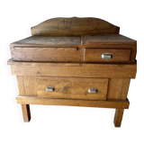 Solid oak butcher workbench