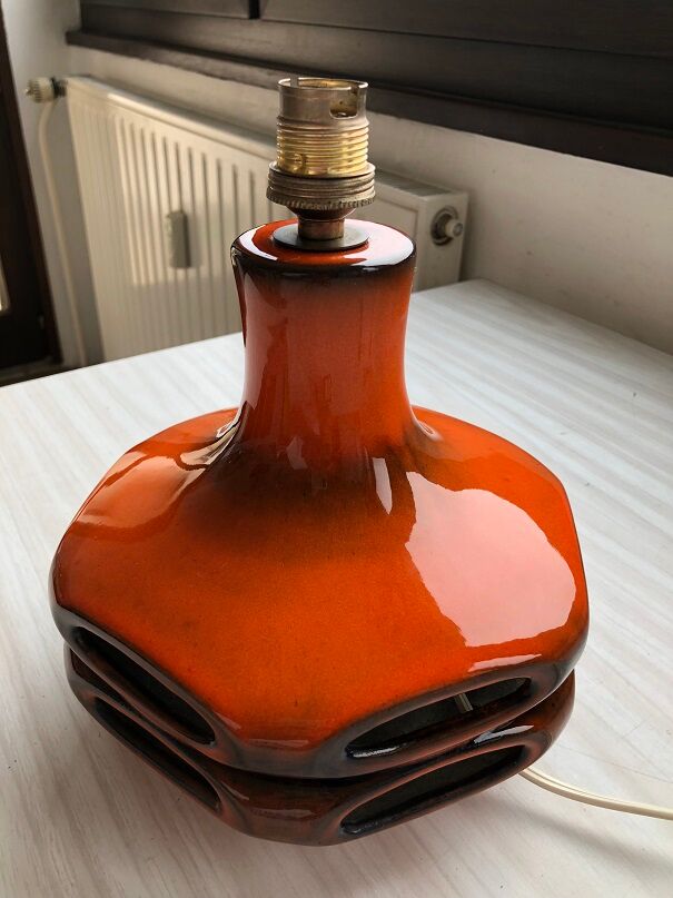 Lampe space age Devil céramique Stein - vintage Germany 70s