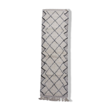 Berber corridor carpet black diamond 85x300 cm