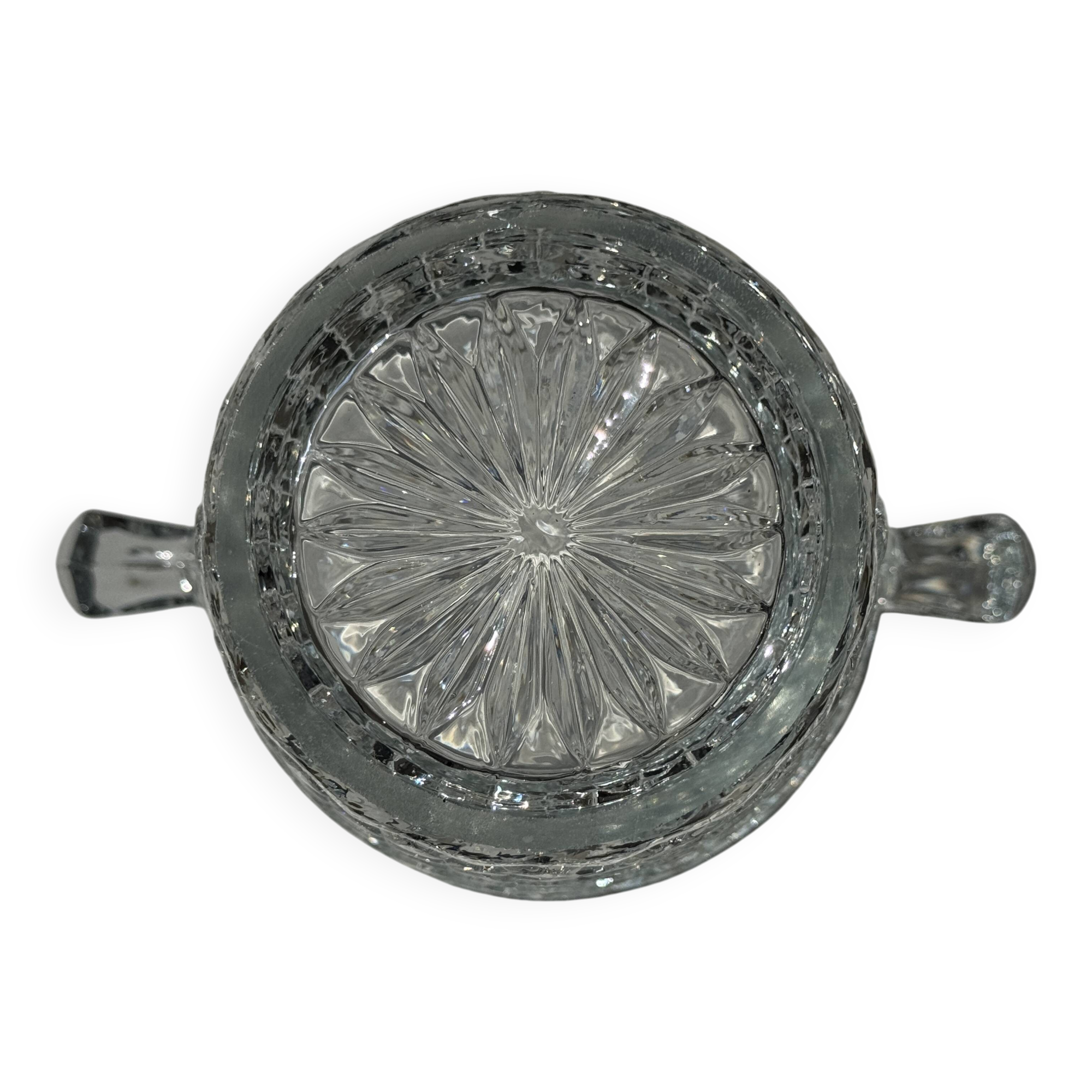 Classic vintage glass ice bucket H14 D12