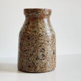Vintage pyrite stoneware vase