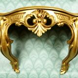 Entrance console & mirror sound, gilded around 1970