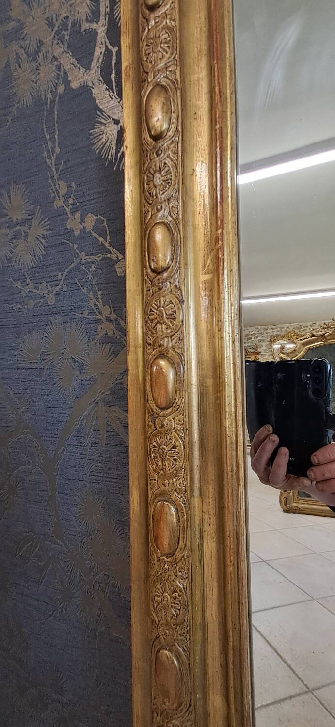 19th century mirror 134x75