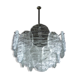 Kalmar candlestick with ice glass discs 1960's