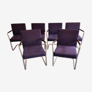Set of 6 chairs Walter Knoll by Eoos line model Jason 1519
