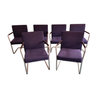 Set of 6 chairs Walter Knoll by Eoos line model Jason 1519