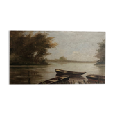 Country painting on wood