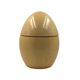 Tommaso Barbi, rare egg shaped large parchment box, TB Italy, ca. 1970
