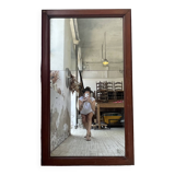 Late 19th XL wooden mirror