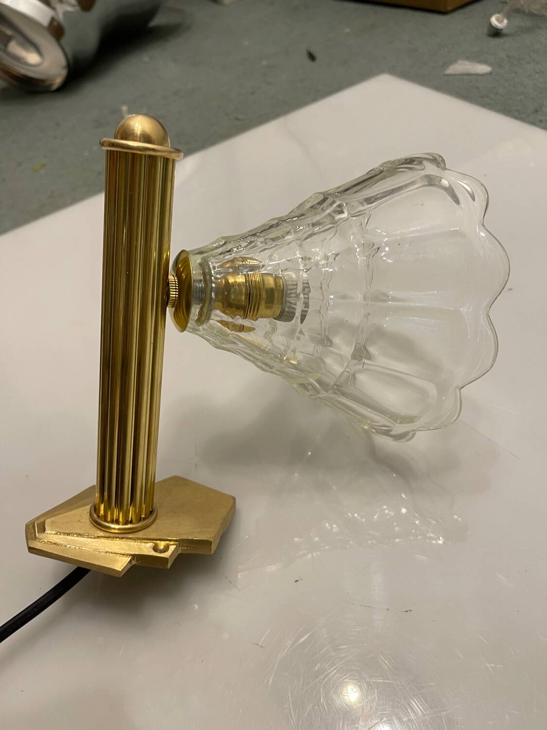Murano Glass Brass Sconces Set of 2 1960’s