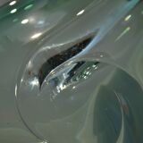 Val St Lambert green crystal bowl