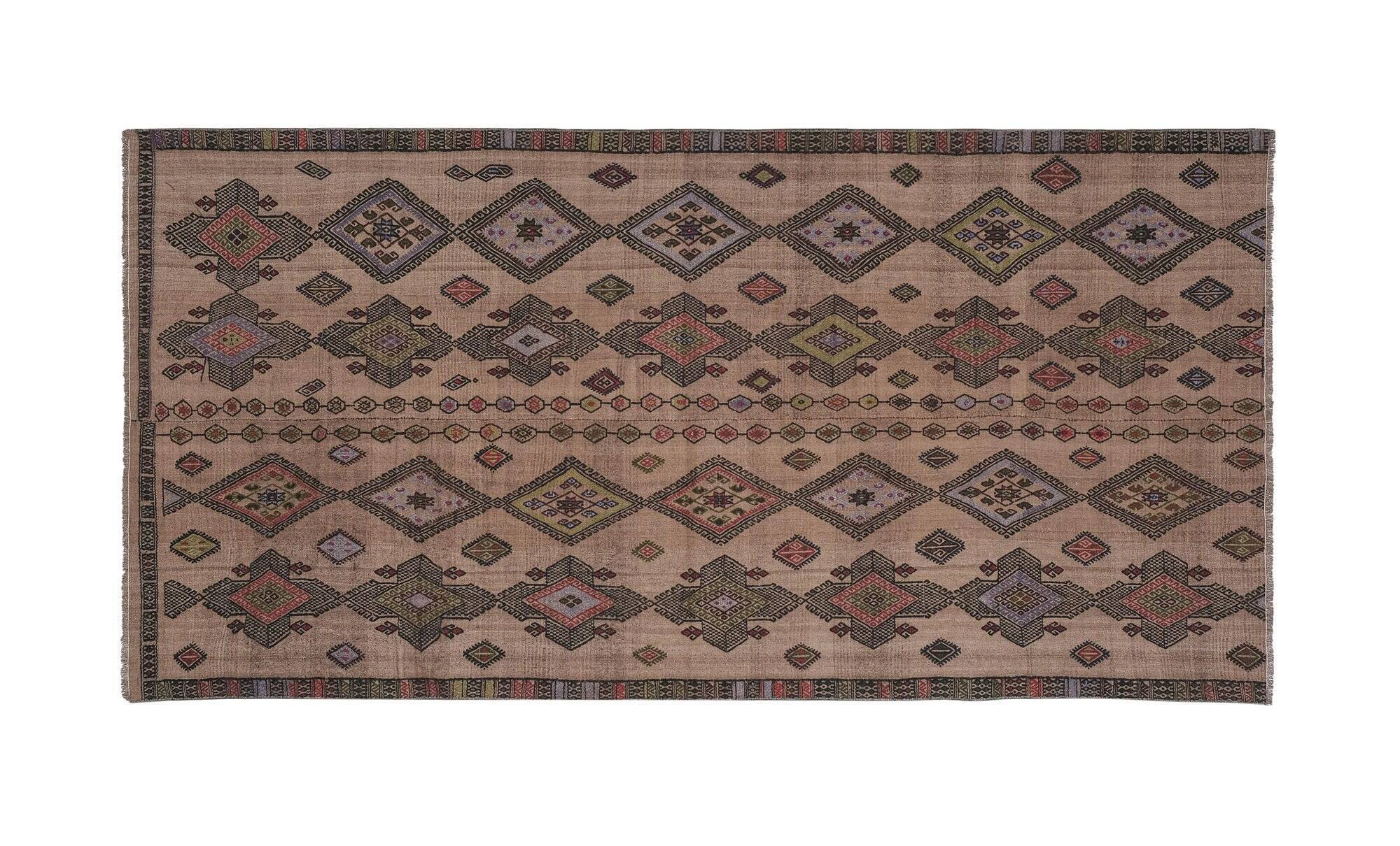 Vintage hand-embroidered textile 148x297 cm