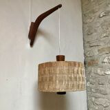 Teak wall lamp, 1950