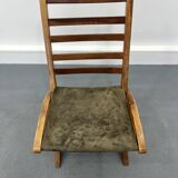 Leather vintage armchair, 1970s