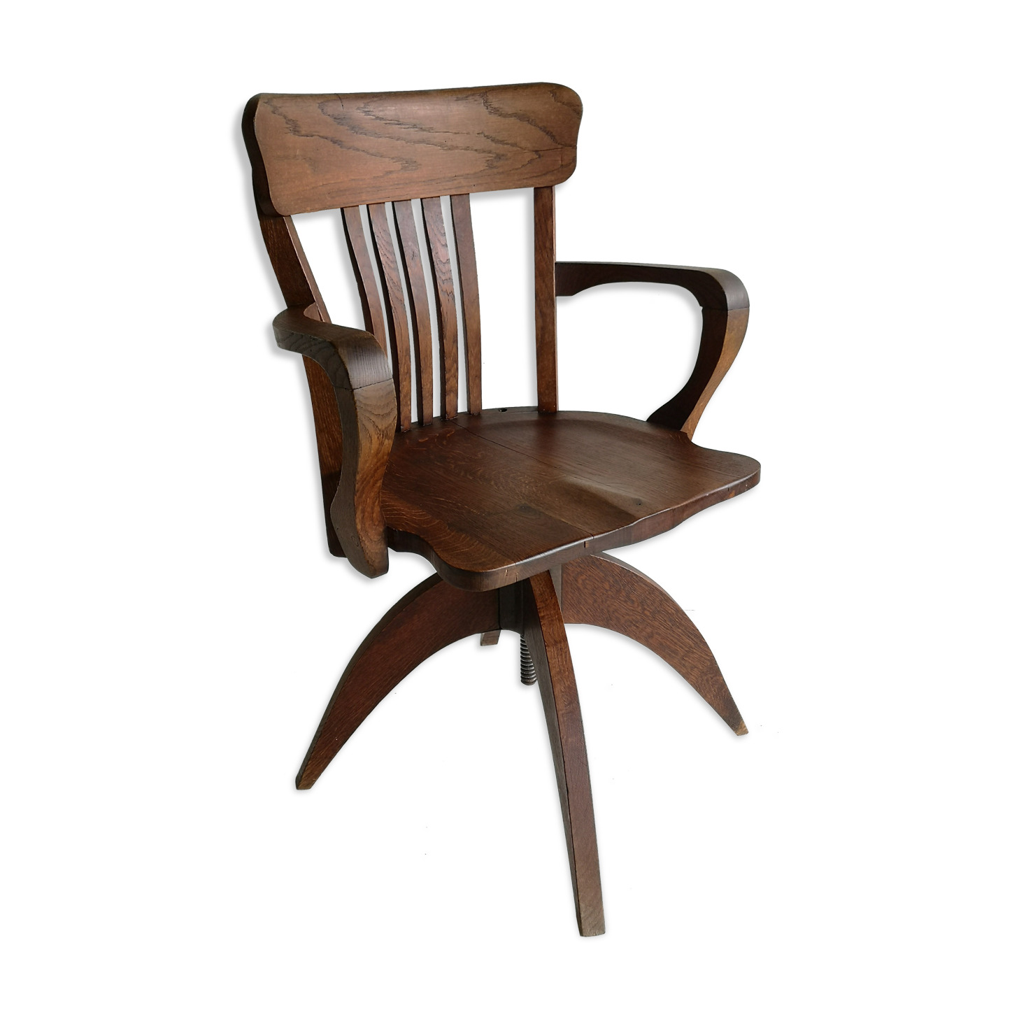 Oak "American" desk chair 30-40