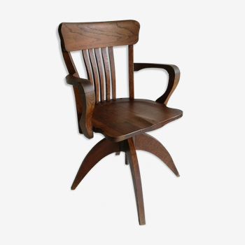 Oak "American" desk chair 30-40