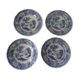 4 plates earthenware 453112 villeroy & boch burgenland blue