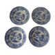 4 assiettes faience Villeroy & Boch Burgenland bleu
