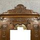 Coat rack Louis XV has oak console around 1850