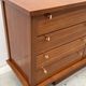 Enfilade by Robert DEBIEVE in mahogany veneer and brass, France 1950.