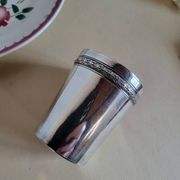 Silver-plated metal timbale by RAVINET d'ENFERT