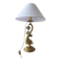 Lampe dauphin en bronze doré style Louis XV