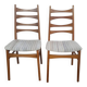 Paire de chaises en teck scandinave 1960 Danemark
