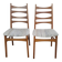 Paire de chaises en teck scandinave 1960 Danemark