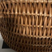 Vintage 70s wicker shopping basket