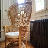 Emmanuelle armchair peacock model