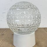 Plafonnier en porcelaine blanche vintage, années 1970