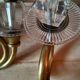 Pair of old brass wall sconces