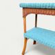 Vintage woven rattan and wicker console