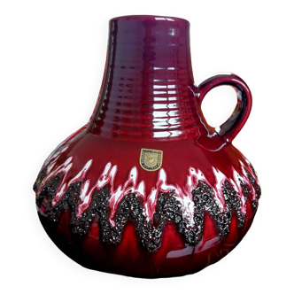 Vase pichet avec une anse Fohr Keramik West Germany