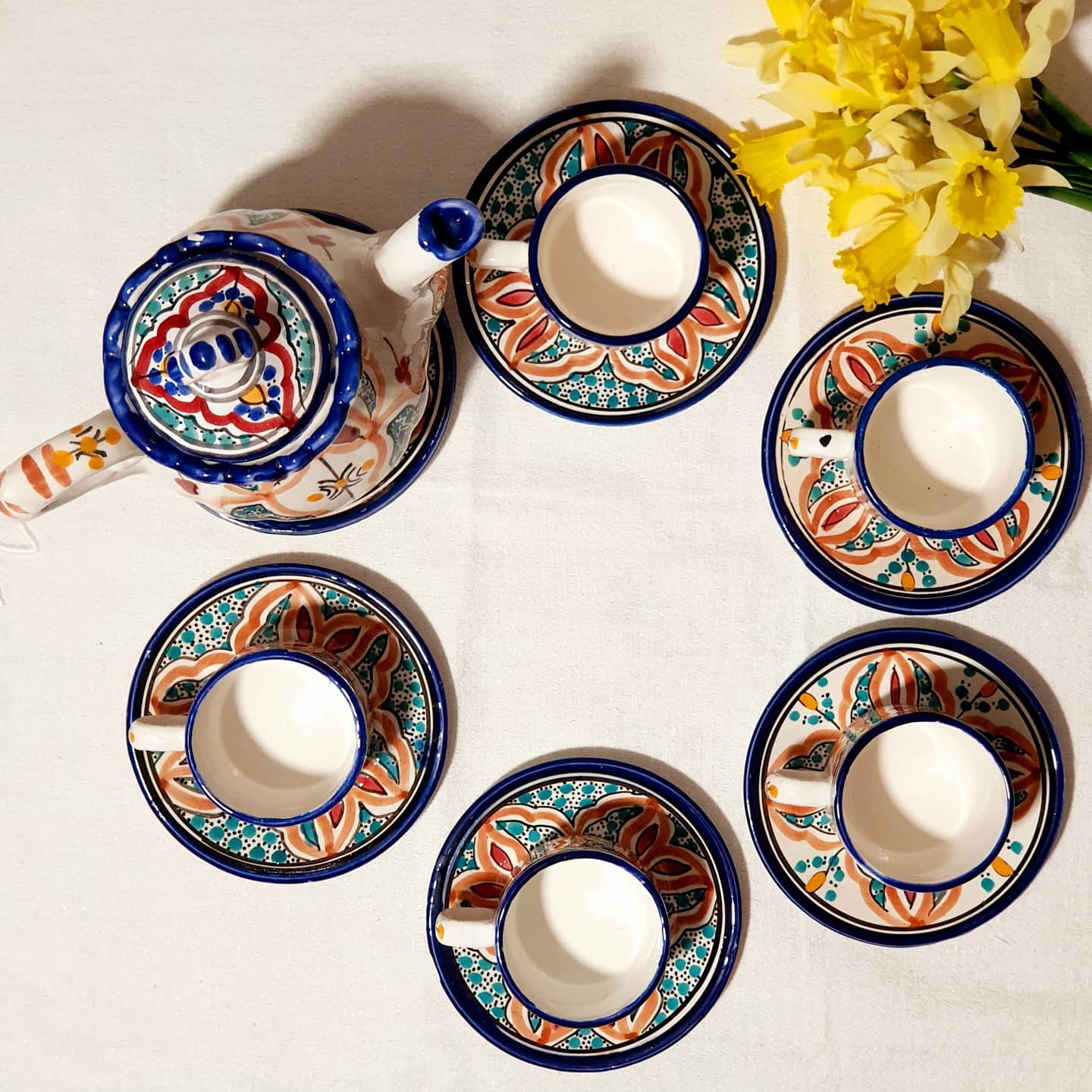 Vintage Moroccan tea service