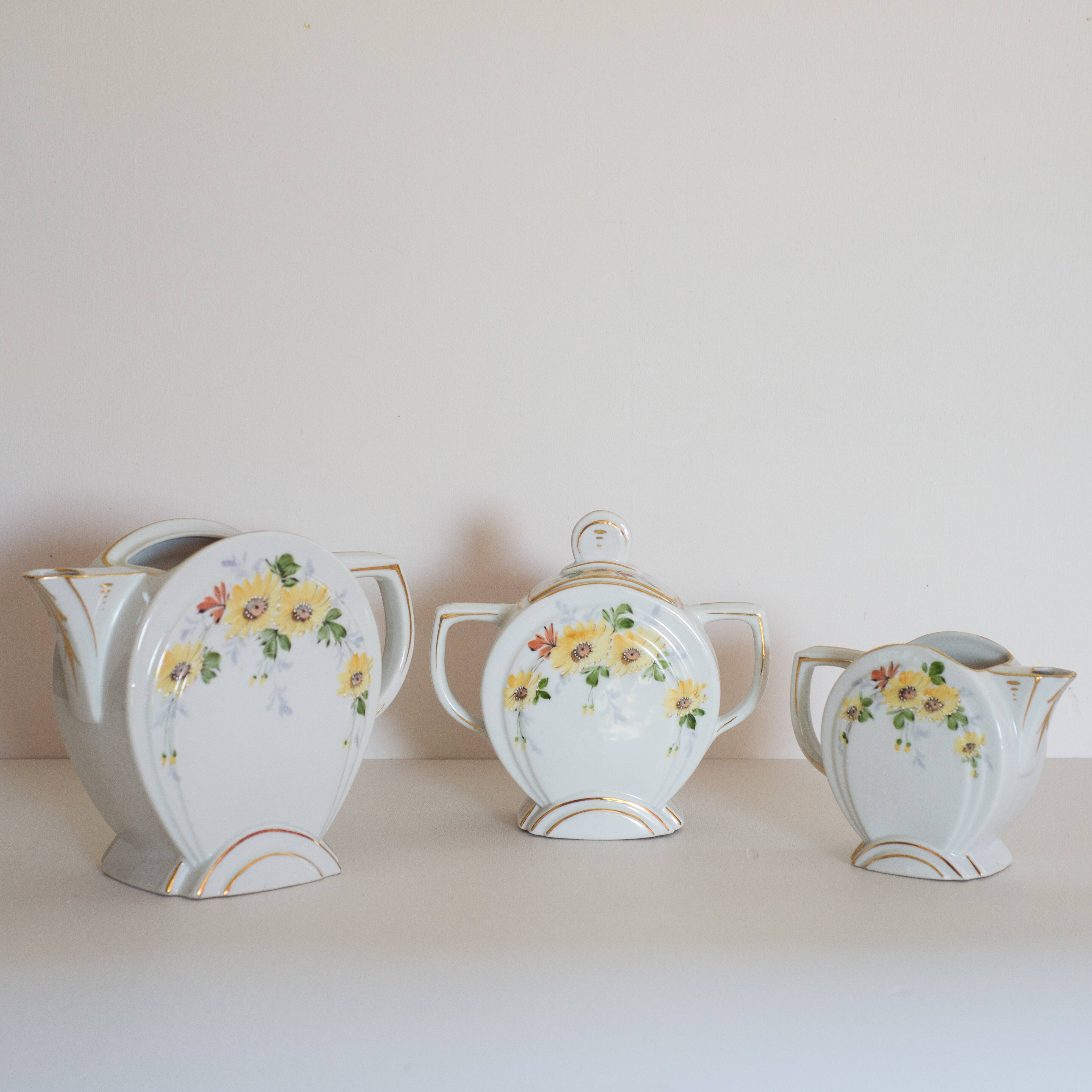 Floral tea set