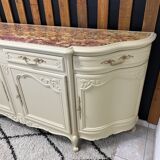 Old vintage marbled sideboard revamped