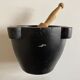 Marble mortar and 19th boxwood pestle