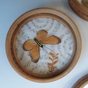 Plateau de service papillon avec sous verres