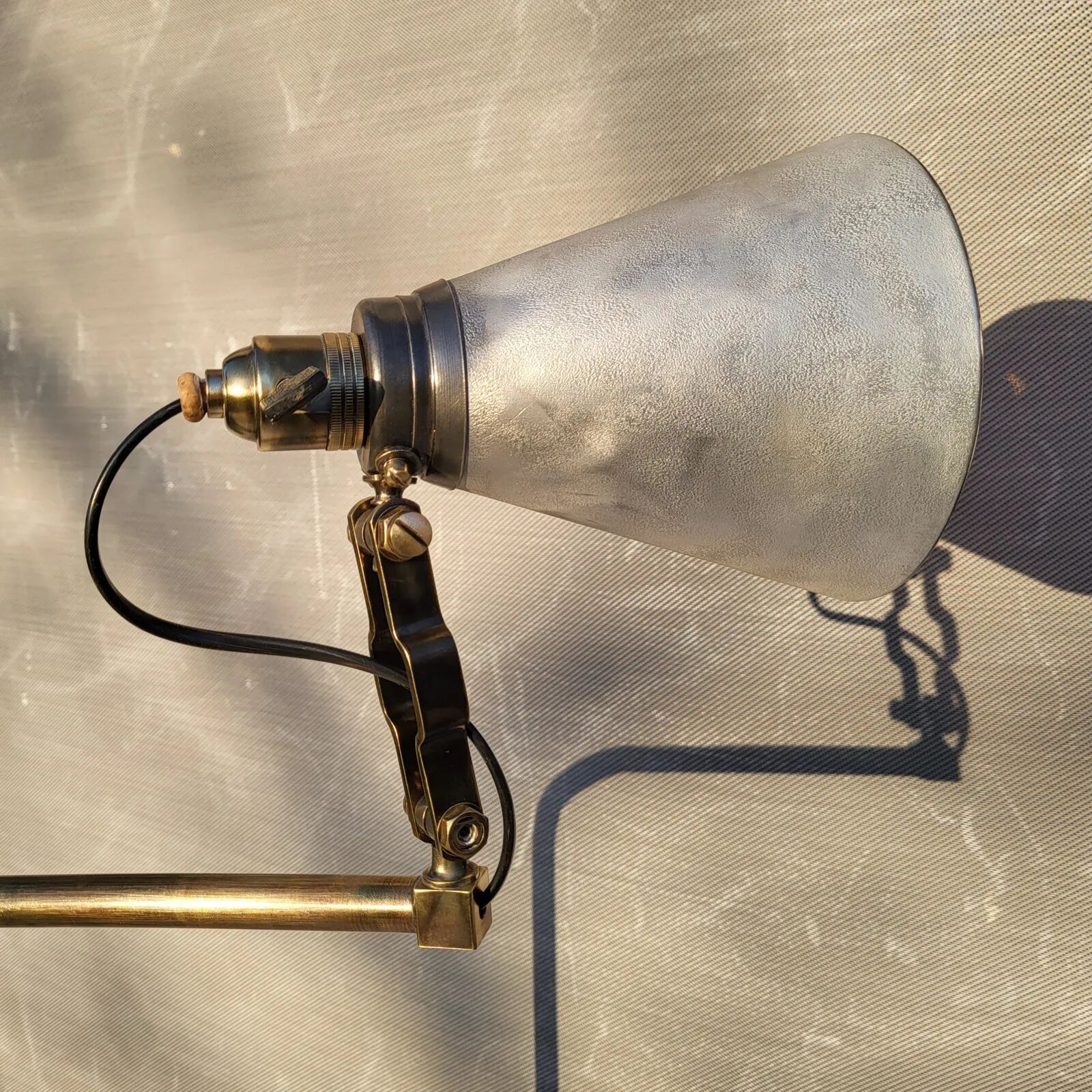 Mid-century architect's handcrafted lamp