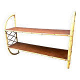 Rattan “arc” shelf